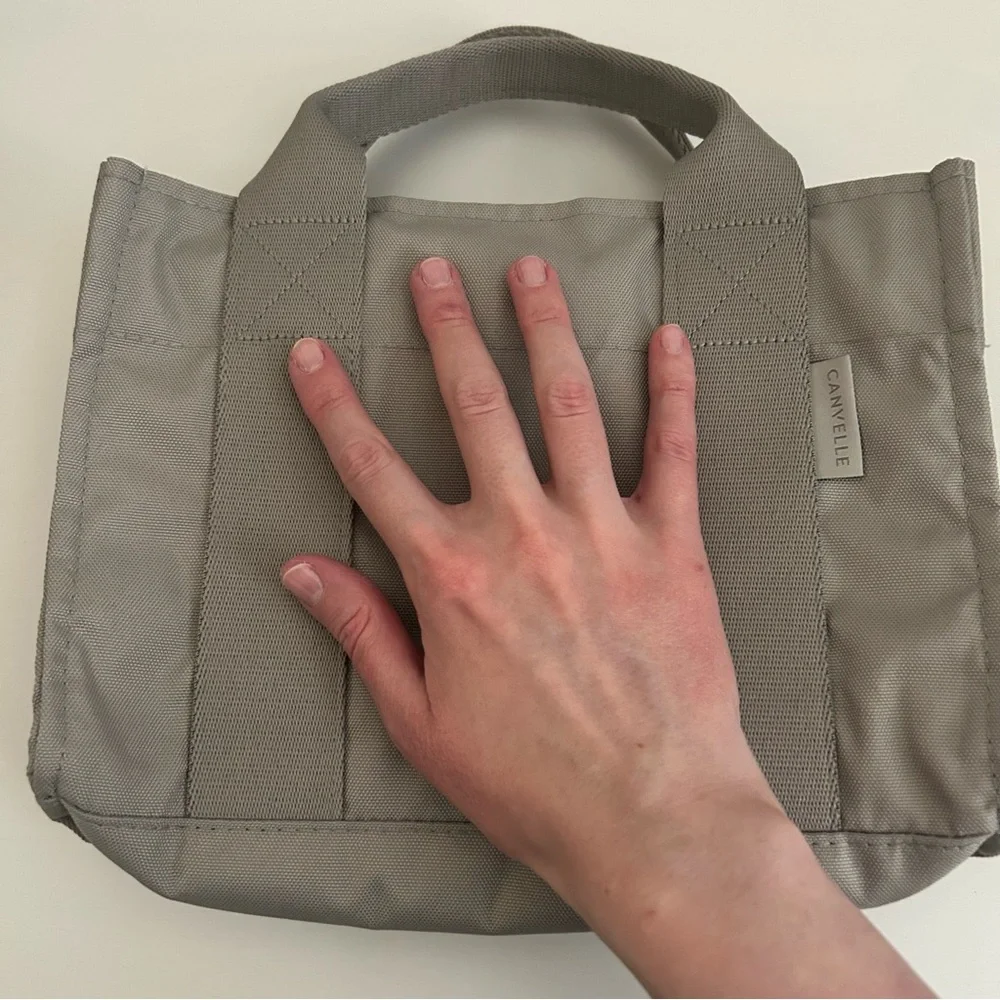 Canvelle X-Small Boxy Crossbody Tote Grey - Picture 13 of 13